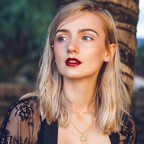 26  Handmade Y-Shaped Pendant Necklace – Multi-Layered Bar and Disc Necklace (Adjustable) for Women
